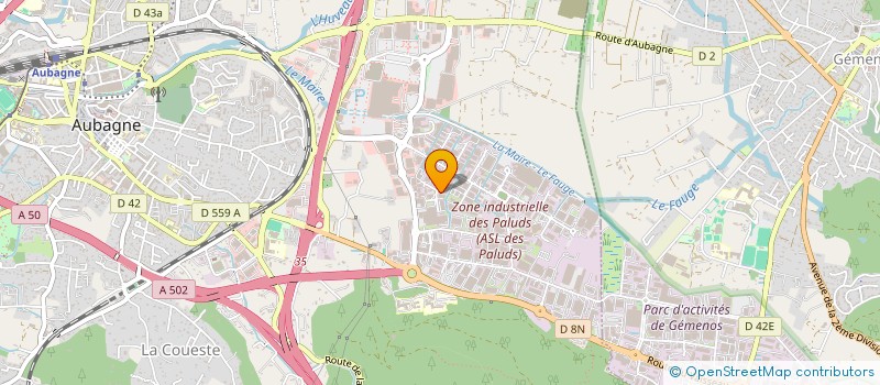 localisation de l'entreprise GAB ANIMAL'S  AUBAGNE