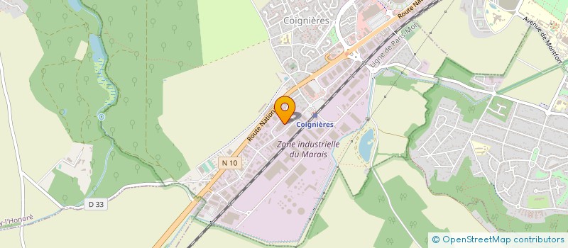 localisation de l'entreprise GAB COIGNIERES  COIGNIERES