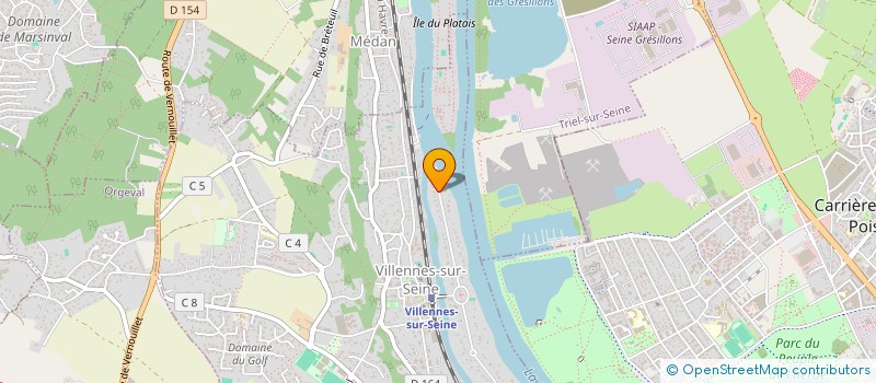 localisation de l'entreprise GAB CONSULTANT  VILLENNES-SUR-SEINE