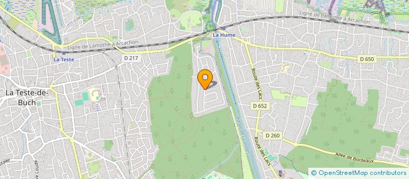 localisation de l'entreprise GAB IMMO 33  LA TESTE-DE-BUCH