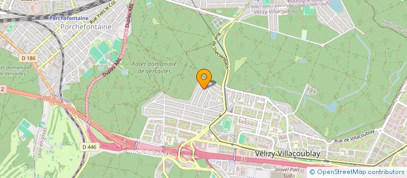 localisation de l'entreprise GAB IMMO  VELIZY-VILLACOUBLAY