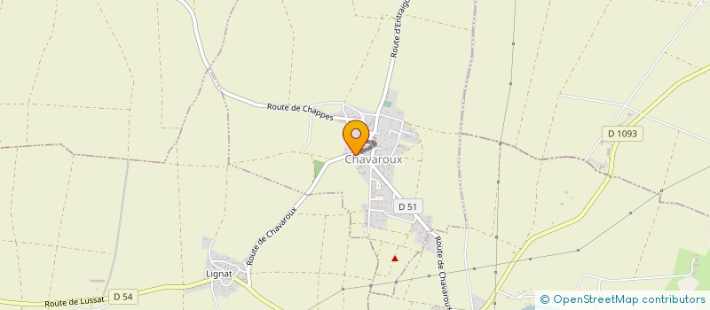 localisation de l'entreprise GAB IMMO  CHAVAROUX