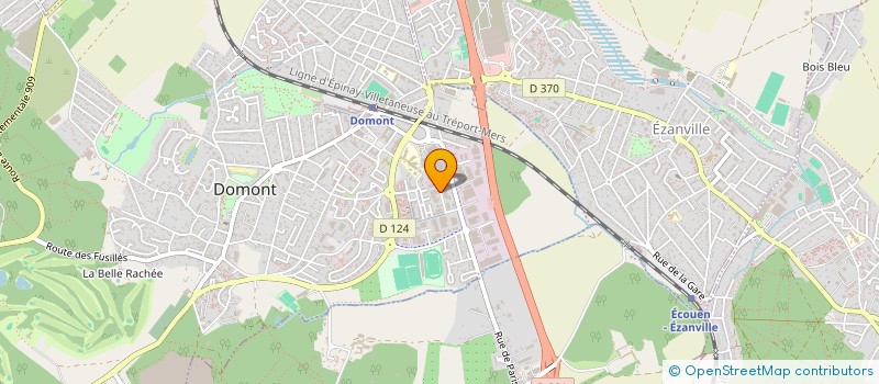 localisation de l'entreprise GAB IMMO  DOMONT