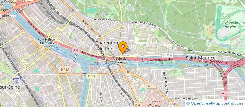 localisation de l'entreprise GAB IMMO  SAINT-MAURICE