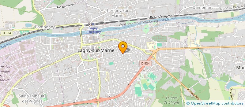 localisation de l'entreprise GAB INVEST à LAGNY-SUR-MARNE