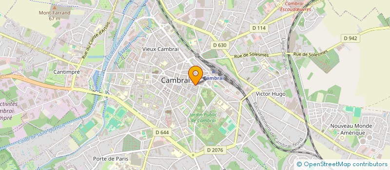 localisation de l'entreprise GAB & JU à CAMBRAI