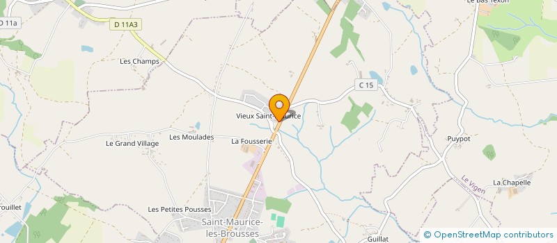 localisation de l'entreprise GAB LUGGAGE à SAINT-MAURICE-LES-BROUSSES