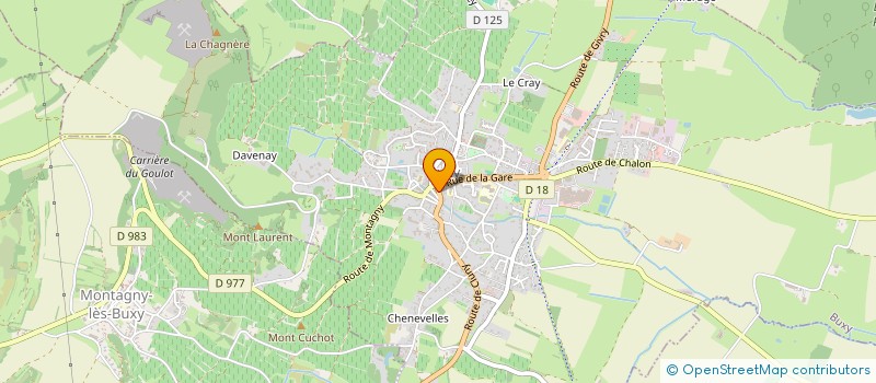 localisation de l'entreprise GAB MAX  BUXY