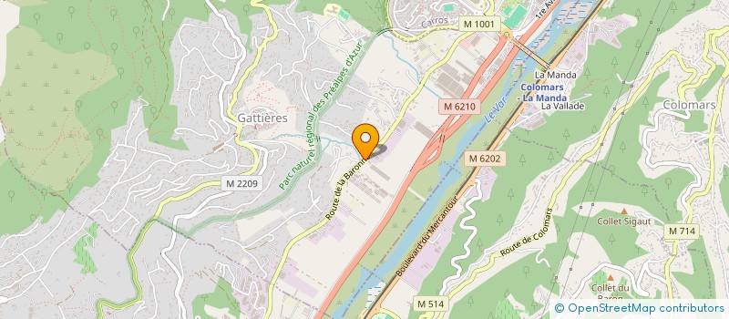 localisation de l'entreprise GAB'PRIMEURS à GATTIERES