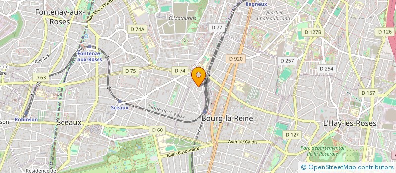 localisation de l'entreprise GAB SOLUTIONS à BOURG-LA-REINE