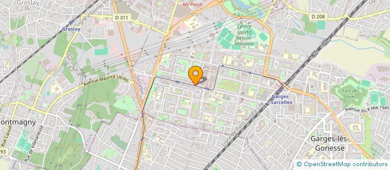 localisation de l'entreprise GABA à SARCELLES
