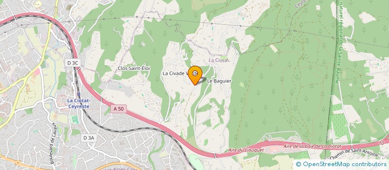 localisation de l'entreprise GABA  LA CIOTAT