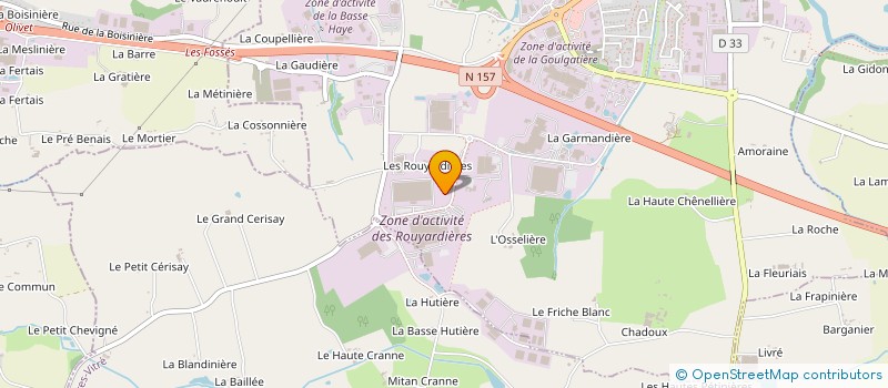 localisation de l'entreprise GABA à CHATEAUBOURG
