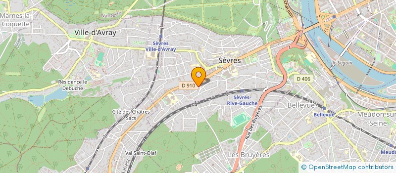 localisation de l'entreprise GABA à SEVRES