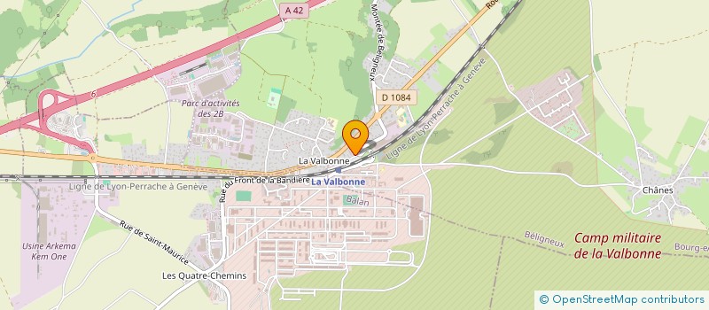 localisation de l'entreprise GABA ELEC à BELIGNEUX