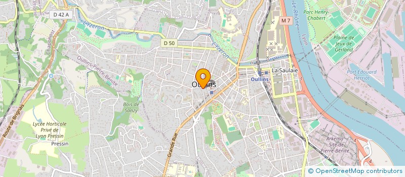 localisation de l'entreprise GABACHOS  OULLINS-PIERRE-BENITE