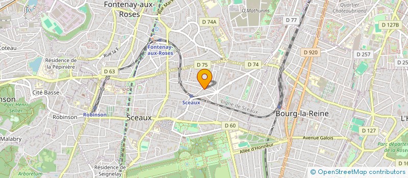 localisation de l'entreprise GABAFI à SCEAUX