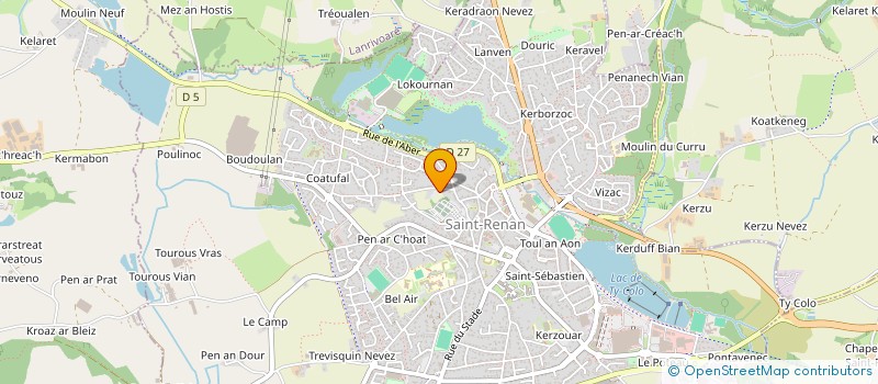 localisation de l'entreprise GABAMARO à SAINT-RENAN