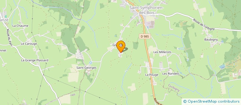 localisation de l'entreprise GABANDDRY  SAINT-SYMPHORIEN-DES-BOIS