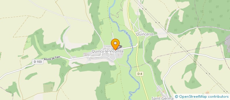 localisation de l'entreprise GABANDVIN  QUINCY-LE-VICOMTE