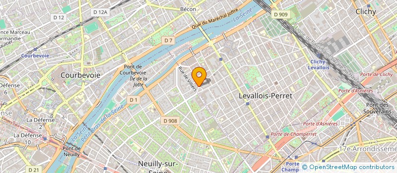 localisation de l'entreprise GABANELIE à LEVALLOIS-PERRET
