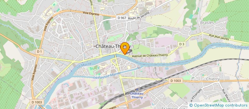 localisation de l'entreprise GABANTAU  CHATEAU-THIERRY