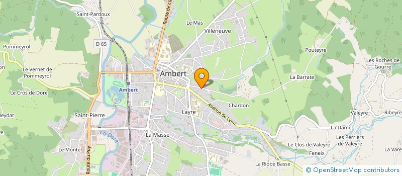 localisation de l'entreprise GABAPART  AMBERT