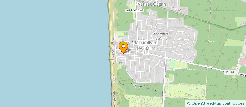 localisation de l'entreprise GABARD DENEL IMMOBILIER  VENDAYS-MONTALIVET