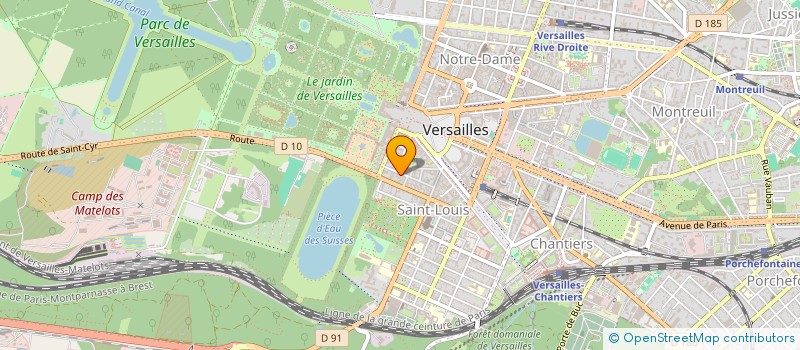localisation de l'entreprise GABARQUI à VERSAILLES