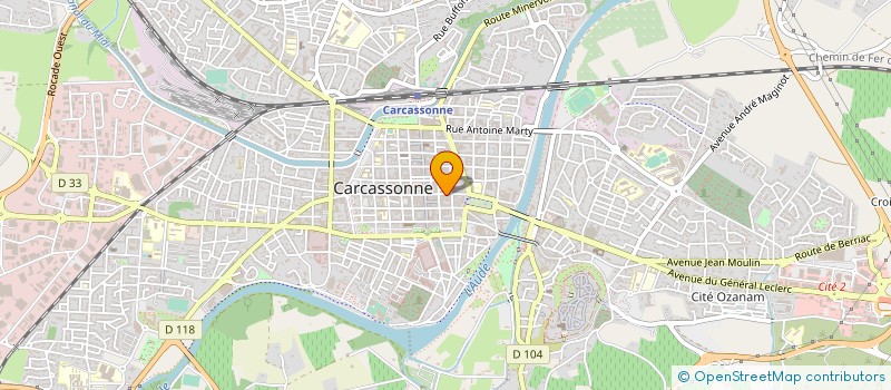 localisation de l'entreprise GABARROU IMMOBILIER à CARCASSONNE