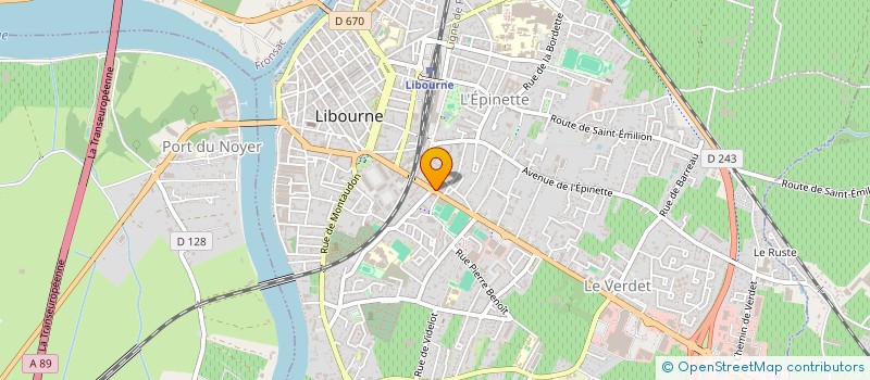 localisation de l'entreprise GABART LAVAL PARTICIPATIONS  LIBOURNE