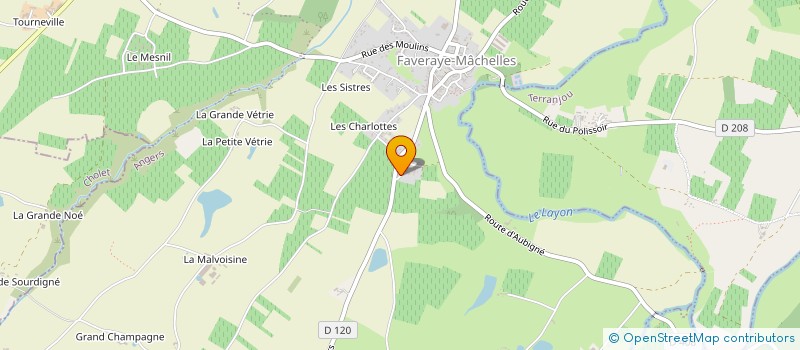 localisation de l'entreprise GABAU  BELLEVIGNE-EN-LAYON