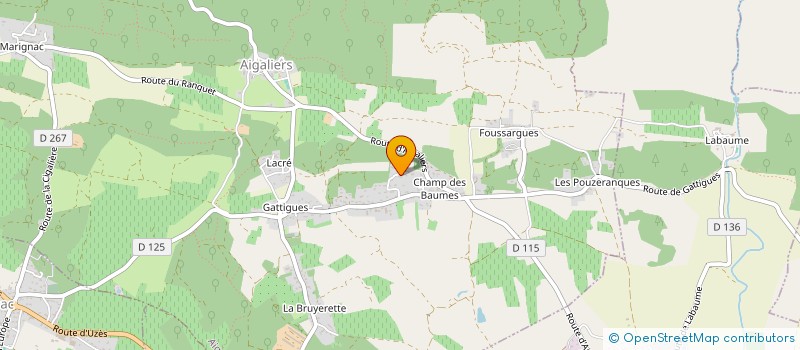 localisation de l'entreprise GABAUR  AIGALIERS