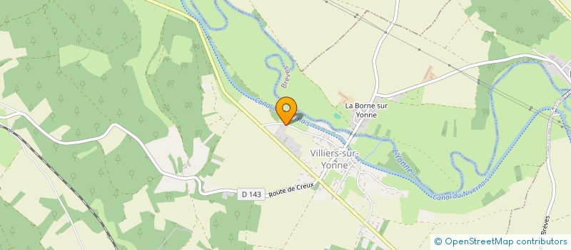 localisation de l'entreprise GABBRO.STORE  VILLIERS-SUR-YONNE