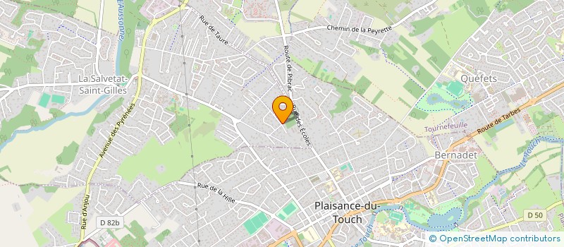 localisation de l'entreprise GABCAM  LA SALVETAT-SAINT-GILLES