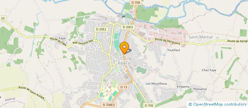 localisation de l'entreprise GABE à RIBERAC