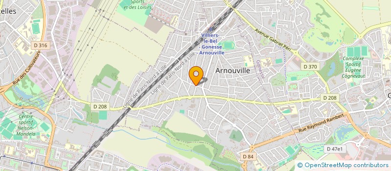 localisation de l'entreprise GABEA INVEST  ARNOUVILLE