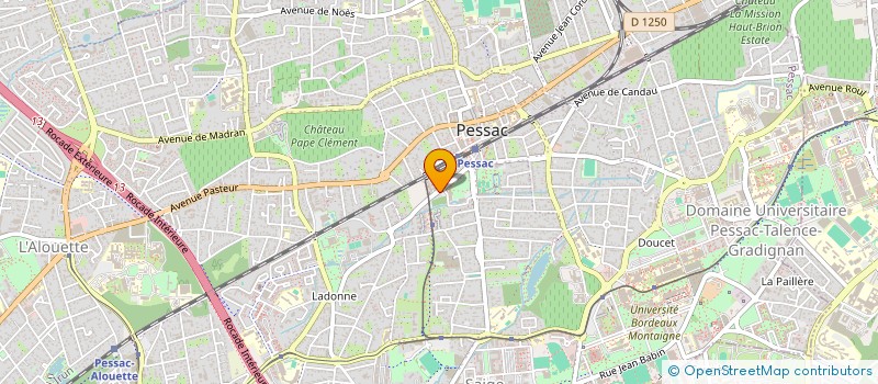 localisation de l'entreprise GABELCT  PESSAC