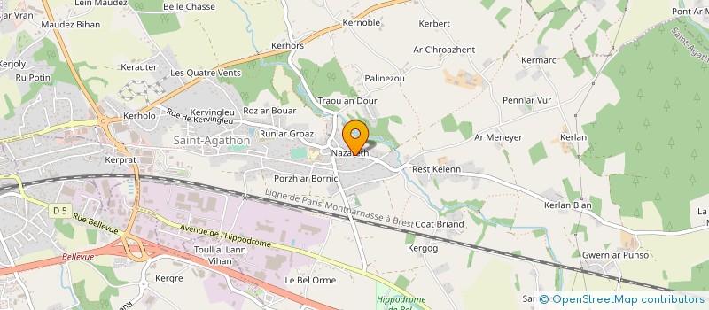 localisation de l'entreprise GABELL  SAINT-AGATHON