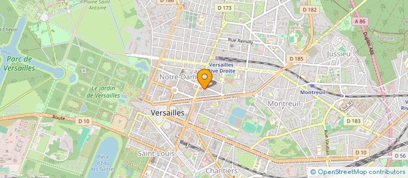 localisation de l'entreprise GABELLA à VERSAILLES