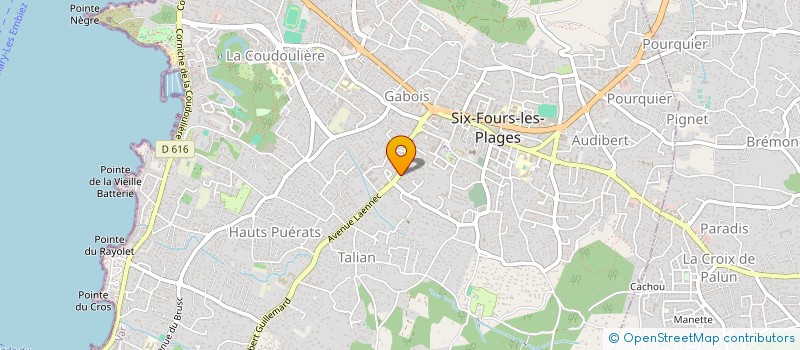localisation de l'entreprise GABELO SANTE à SIX-FOURS-LES-PLAGES