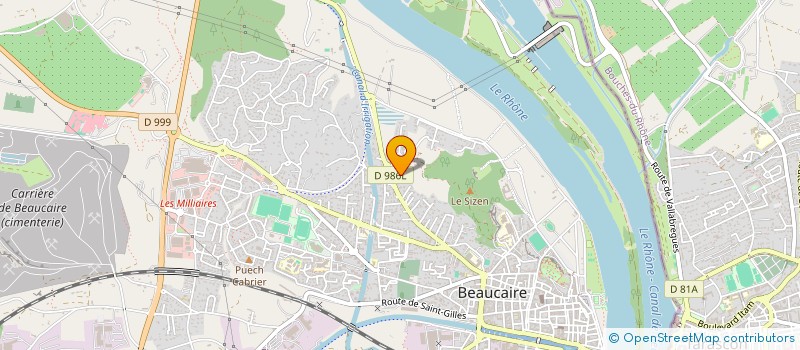 localisation de l'entreprise GABELOC  BEAUCAIRE