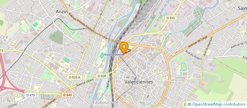 localisation de l'entreprise GABET IMMOBILIER à VALENCIENNES
