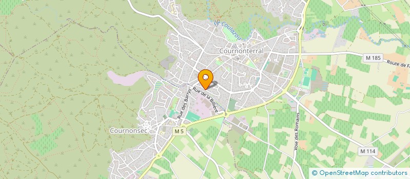 localisation de l'entreprise GABET SPIQUEL  COURNONTERRAL