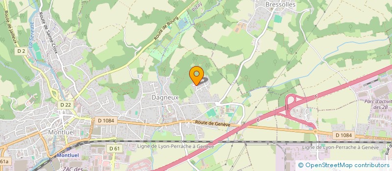 localisation de l'entreprise GABETTES IMMO  DAGNEUX