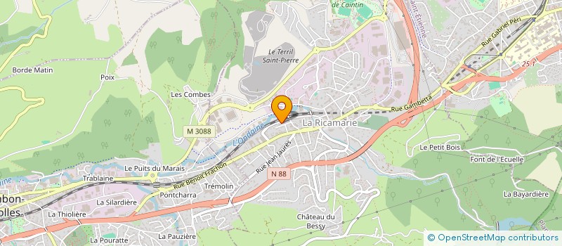 localisation de l'entreprise GABEXPO  LA RICAMARIE