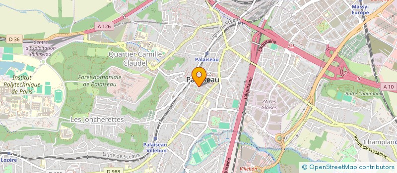 localisation de l'entreprise GABI  PALAISEAU