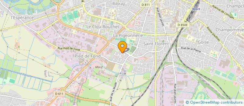 localisation de l'entreprise GABI GAZ  NIORT