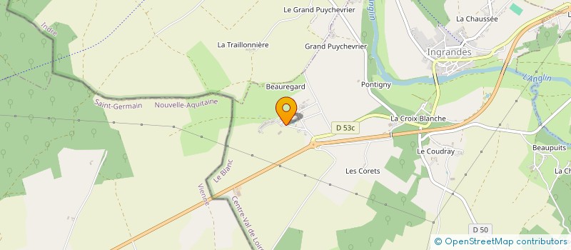 localisation de l'entreprise GABILLON à INGRANDES