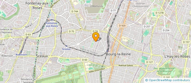 localisation de l'entreprise GABILLOT                      ROLAN à SCEAUX